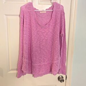 Womens free people top  size medium pink